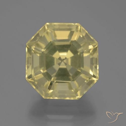 13.37ct Натуральный Палевый Кварц, Изумрудная огранка, Чистота VVS