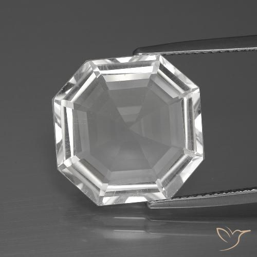 10.45ct Натуральный Ясно Белый Кварц, Изумрудная огранка, Чистота VVS