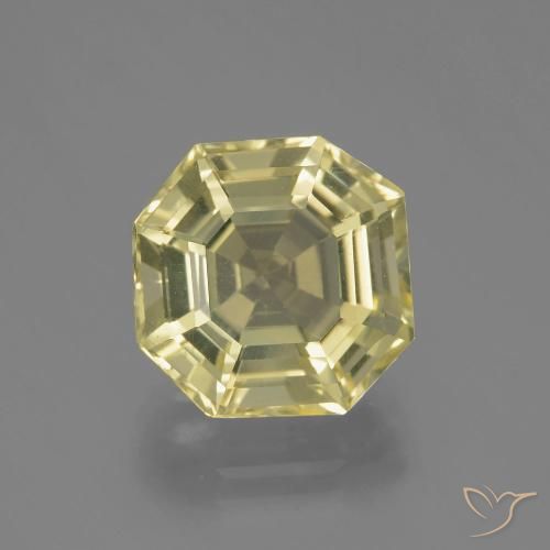 6.27ct Натуральный Лагуна желтая Кварц, Изумрудная огранка, VVS-VS