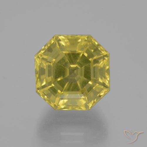 11.39ct Натуральный Светло-желтый Кварц, Изумрудная огранка, VVS-VS