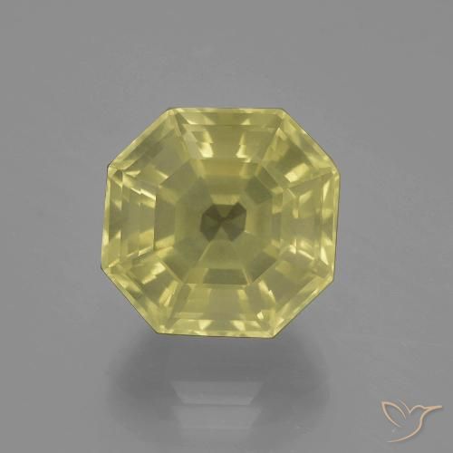 10.06ct Натуральный Палевый Кварц, Изумрудная огранка, Чистота VS