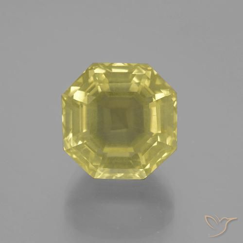 9.99ct Натуральный Средний желтый Кварц, Изумрудная огранка, Чистота VS