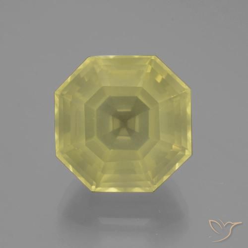 11.10ct Натуральный Лагуна желтая Кварц, Изумрудная огранка, Чистота VS