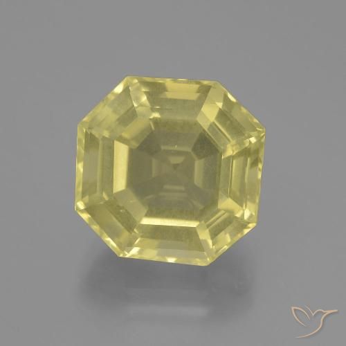10.29ct Натуральный Лагуна желтая Кварц, Изумрудная огранка, Чистота VS