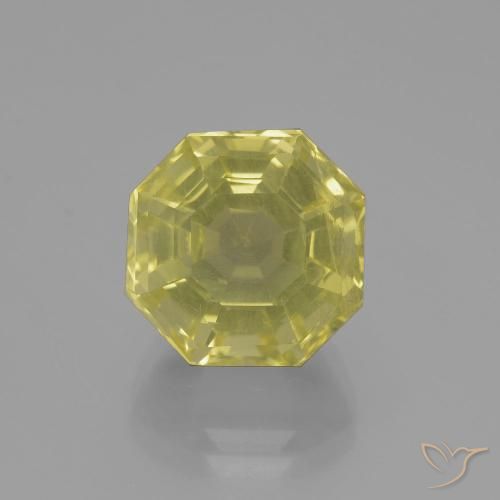 9.14ct Натуральный Палевый Кварц, Изумрудная огранка, Чистота VS