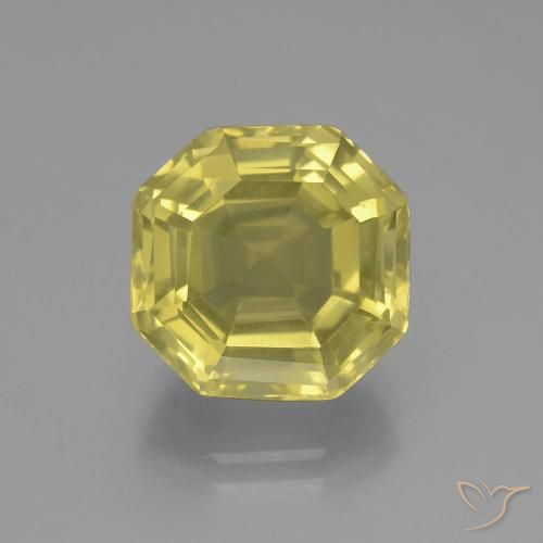 6.52ct Натуральный Палевый Кварц, Изумрудная огранка, VVS-VS