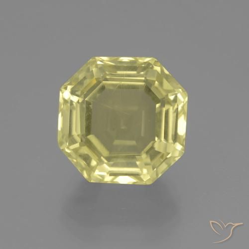 5.57ct Натуральный Лагуна желтая Кварц, Изумрудная огранка, Чистота VVS