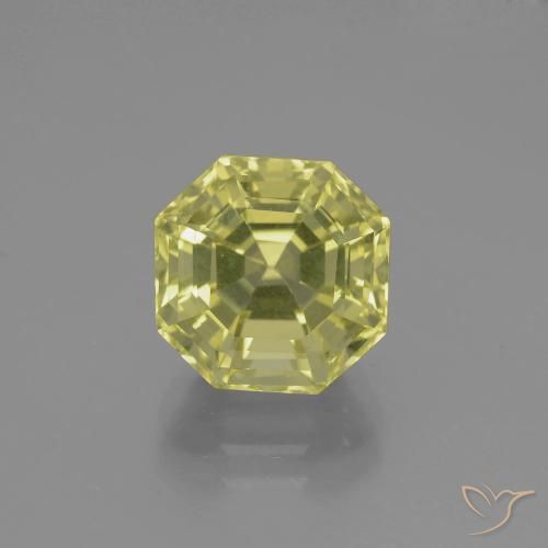 4.55ct Натуральный Светло-желтый Кварц, Изумрудная огранка, Чистота VVS