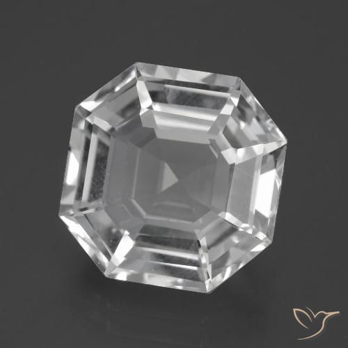 11.03ct Натуральный Ясно Белый Кварц, Изумрудная огранка, VVS-VS