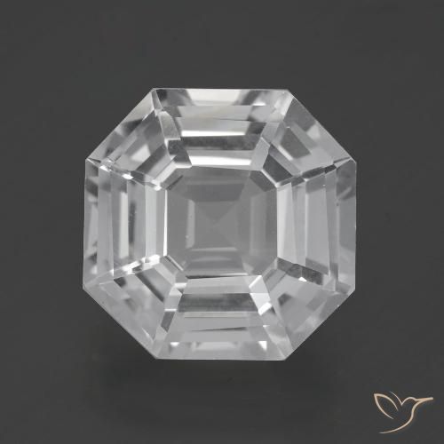 10.02ct Натуральный Ясно Белый Кварц, Изумрудная огранка, Чистота VVS