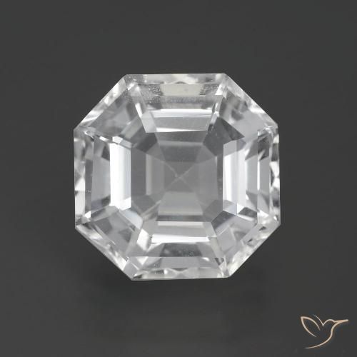 11.12ct Натуральный Ясно Белый Кварц, Изумрудная огранка, VVS-VS