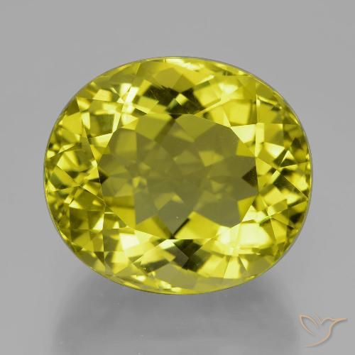 29.97ct Натуральный Средний желтый Кварц, Овал, VVS-VS