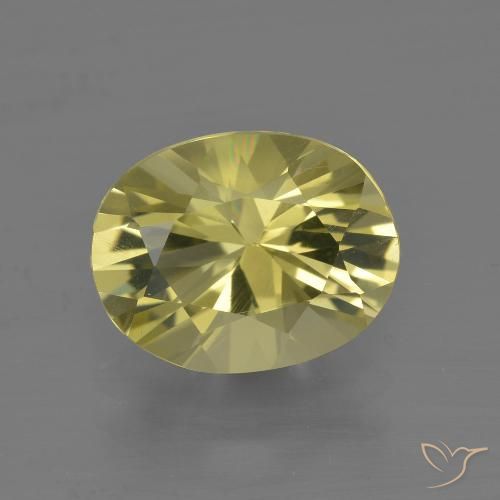 2.73ct Натуральный Мягкий желтый Кварц, Овал, VVS-VS
