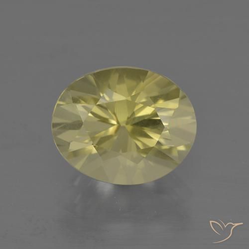 3.50ct Натуральный Лагуна желтая Кварц, Овал, Чистота VVS