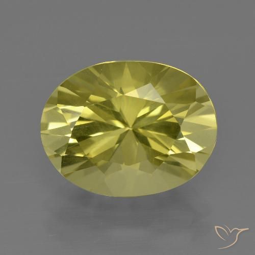 5.19ct Натуральный Средний желтый Кварц, Овал, VVS-VS