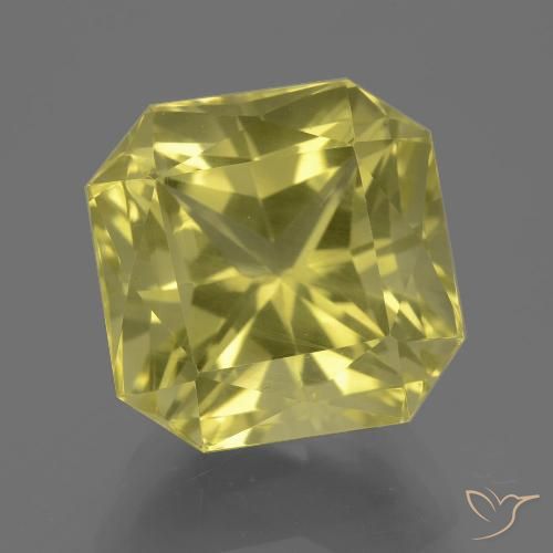10.50ct Натуральный Средний желтый Кварц, Изумрудная огранка, Чистота VS