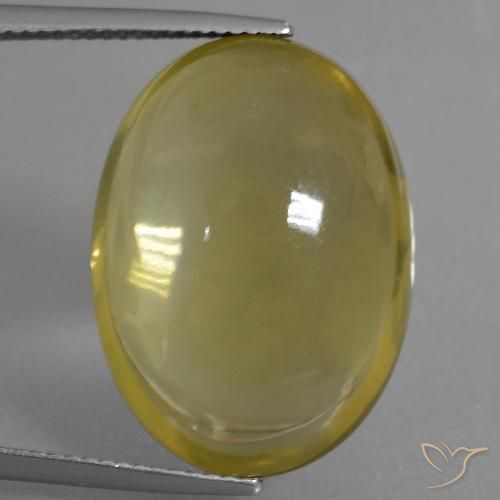 29.10ct Натуральный Коричневато-желтый Кварц, Овал, Прозрачный