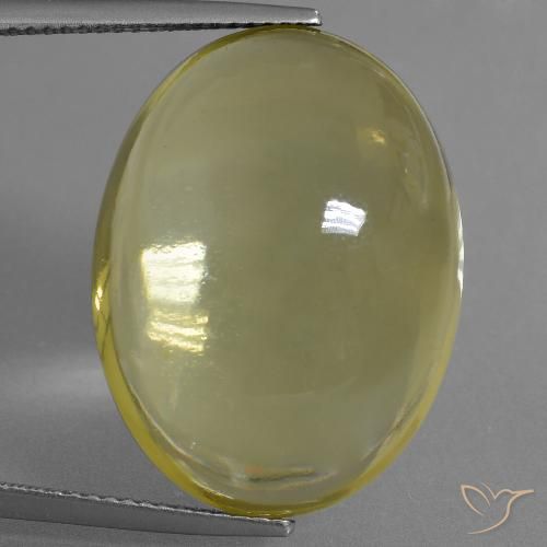 32.95ct Натуральный Темно-желтый Кварц, Овал, Прозрачный