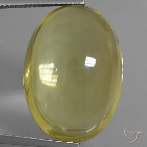 34.71ct Натуральный Средний желтый Кварц, Овал, Прозрачный