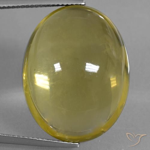 40.17ct Натуральный Коричневато-желтый Кварц, Овал, Прозрачный
