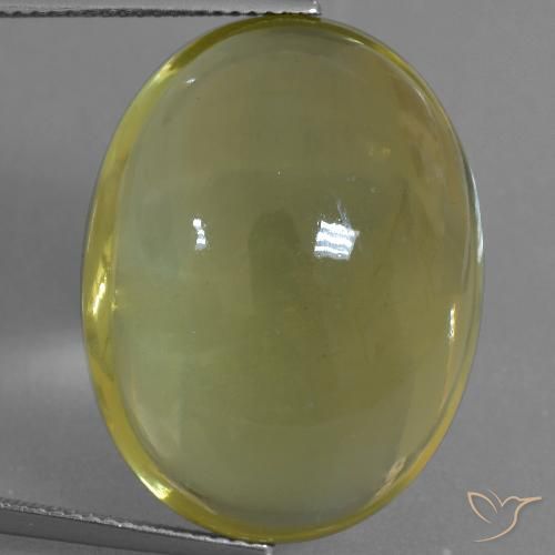 40.21ct Натуральный Светло-желтый Кварц, Овал, Прозрачный