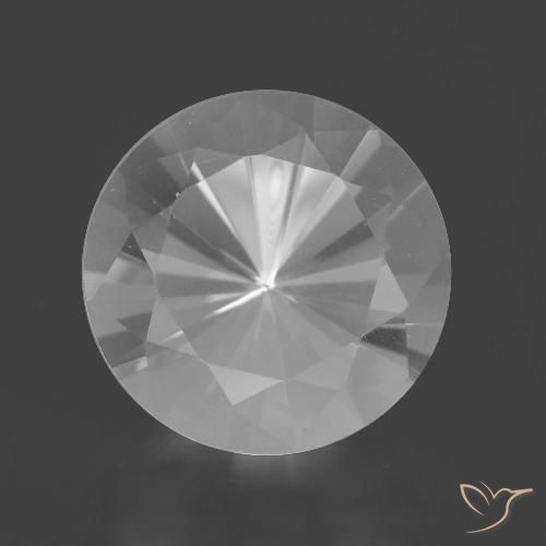 7.37ct Натуральный Белый Кварц, Круглый, Чистота VVS