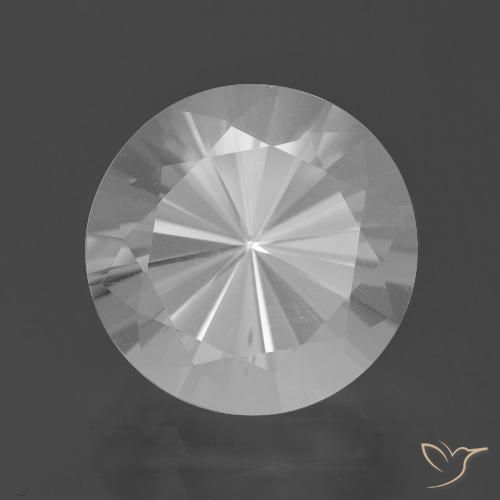 6.89ct Натуральный Белый Кварц, Круглый, Чистота VVS