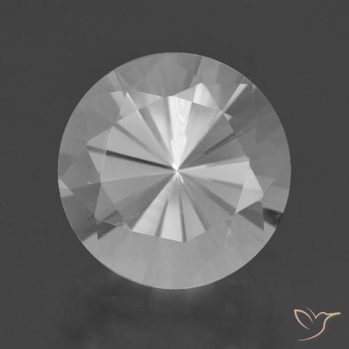 7.29ct Натуральный Белый Кварц, Круглый, Чистота VVS