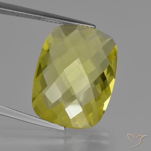 14.69ct Натуральный Ананас желтый Кварц, Подушка, Чистота VVS