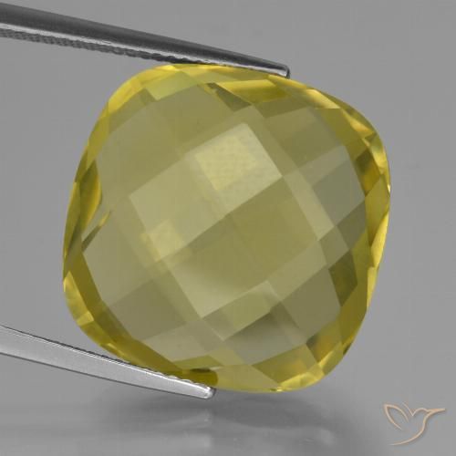25.83ct Натуральный Ананас желтый Кварц, Подушка, Чистота VVS