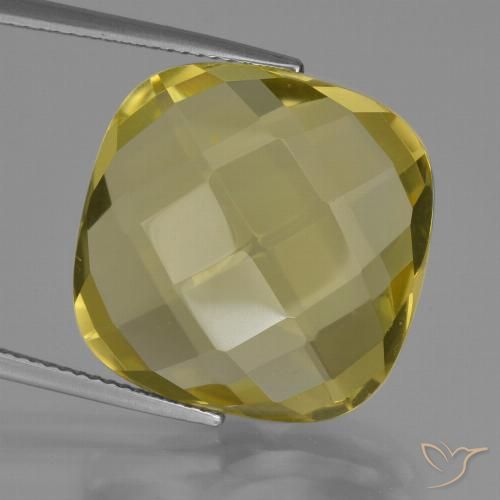 27.07ct Натуральный Ананас желтый Кварц, Подушка, VVS-VS