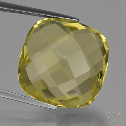 25.97ct Натуральный Ананас желтый Кварц, Подушка, Чистота VVS