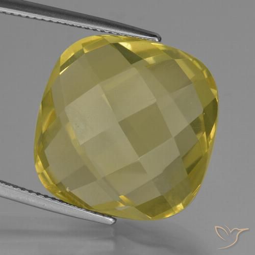 26.79ct Натуральный Ананас желтый Кварц, Подушка, VVS-VS