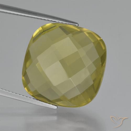 27.36ct Натуральный Ананас желтый Кварц, Подушка, VVS-VS