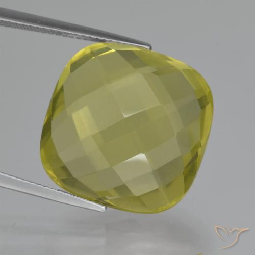 28.86ct Натуральный Ананас желтый Кварц, Подушка, VVS-VS