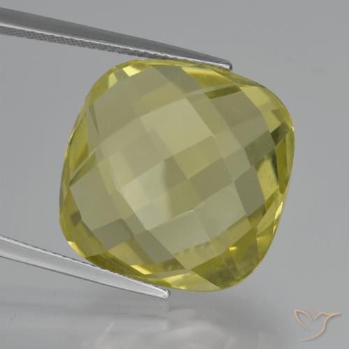 26.82ct Натуральный Ананас желтый Кварц, Подушка, Чистота VVS