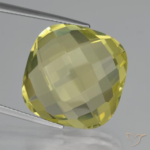 26.45ct Натуральный Ананас желтый Кварц, Подушка, Чистота VVS