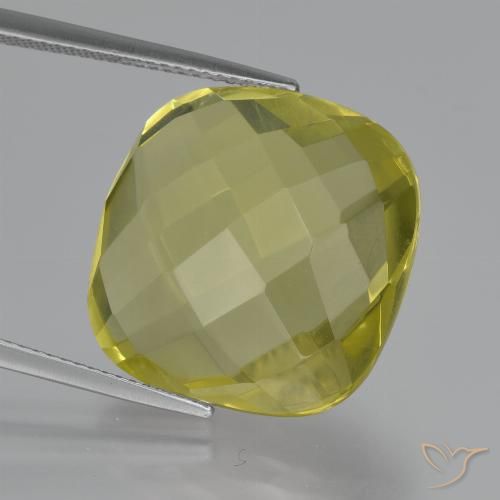 26.64ct Натуральный Ананас желтый Кварц, Подушка, VVS-VS