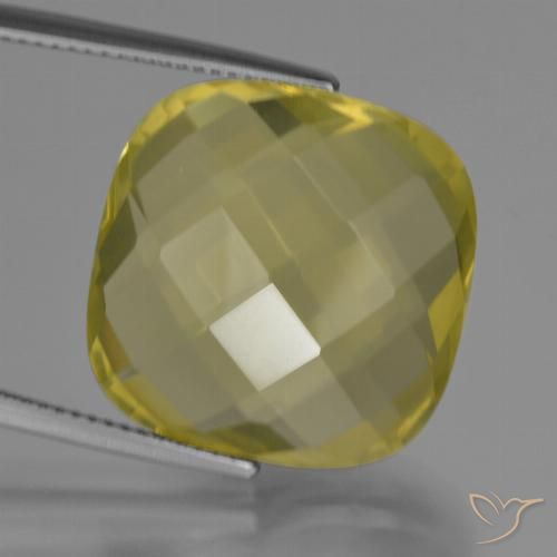 25.35ct Натуральный Ананас желтый Кварц, Подушка, VVS-VS