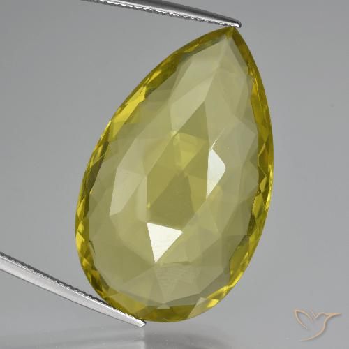 51.54ct Натуральный Ананас желтый Кварц, Форма груши, VVS-VS