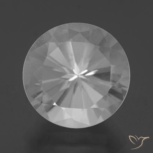 7.59ct Натуральный Белый Кварц, Круглый, VVS-VS