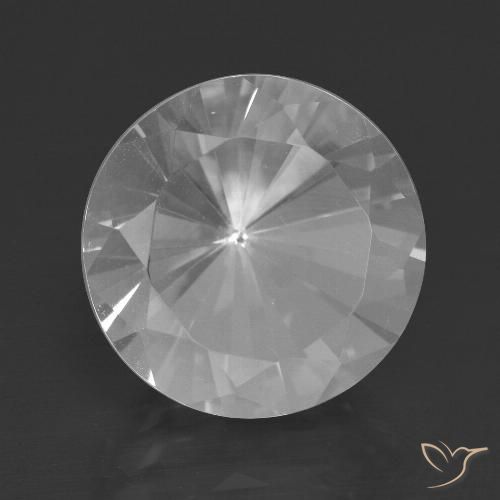8.90ct Натуральный Белый Кварц, Круглый, VVS-VS