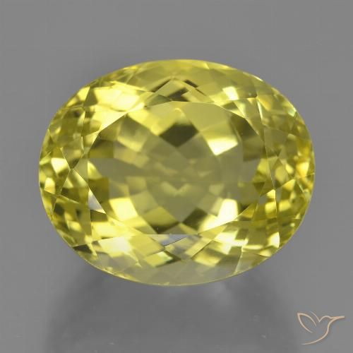 18.90ct Натуральный Средний желтый Кварц, Овал, VVS-VS