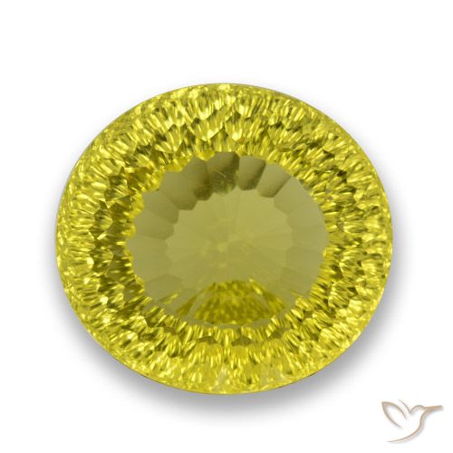 70.69ct Натуральный Средний желтый Кварц, Овал, VVS-VS
