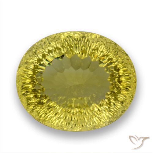 64.36ct Натуральный Насыщенный желтый Кварц, Овал, Чистота VVS