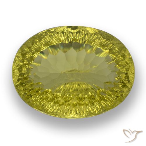 63.61ct Натуральный Ананас желтый Кварц, Овал, Чистота VVS