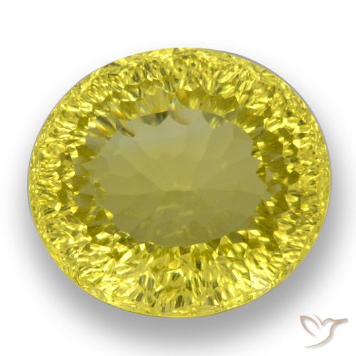 38.26ct Натуральный Шмель желтый Кварц, Овал, Чистота VVS