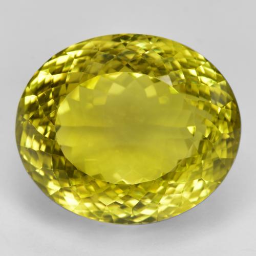 49.99ct Натуральный Средний желтый Кварц, Овал, Чистота VVS