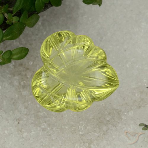 11.48ct Натуральный Средний желтый Кварц, причудливая, Прозрачный