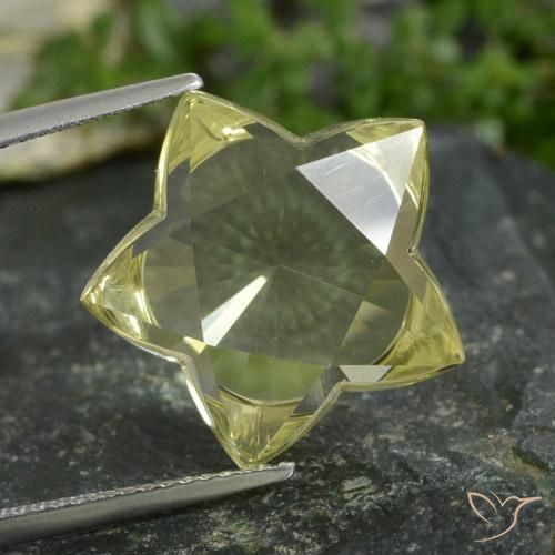13.81ct Натуральный Лагуна желтая Кварц, причудливая, Прозрачный